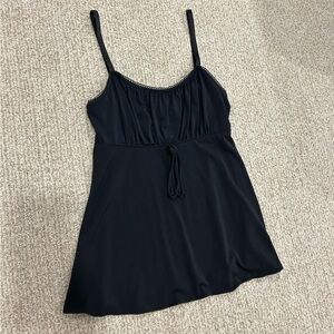 VTG Y2K camisole with bow and scalloping